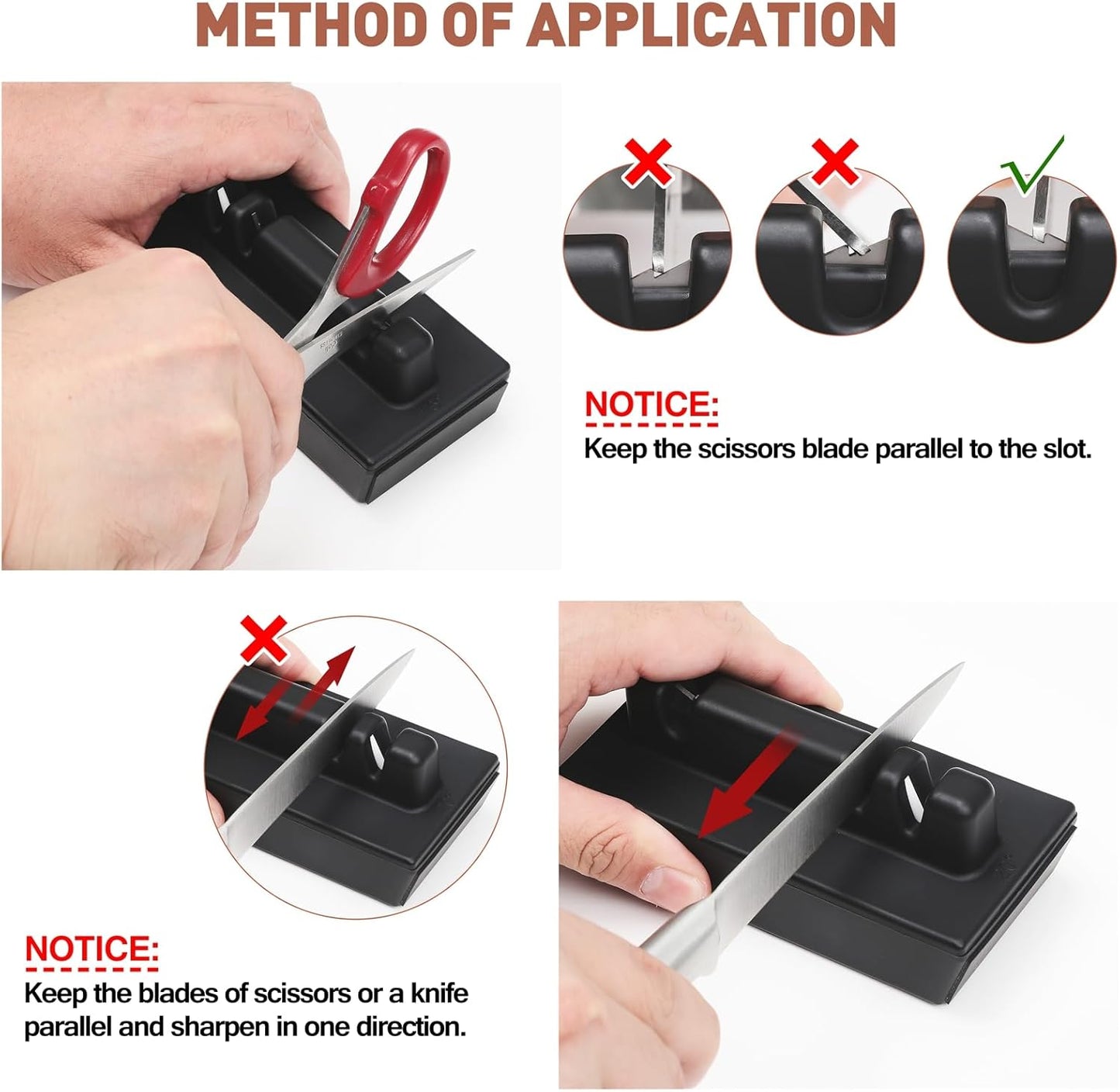 Rolling Knife Sharpener Kit, Professional Roller Sharpening System Tool with Diamond & Ceramic Discs, Magnetic Angle Offers 15 & 20 Degrees Sharpening, for Kitchen Chef Knives