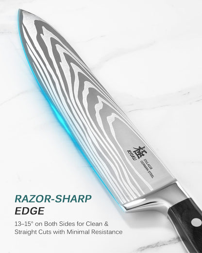 5" Serrated Cheese Knife - German Steel Cheese Slicer with Sheath | German 1.4116 Stainless Steel Full Tang Hollow Blade, Pakkawood Handle, Hard Soft Cheese Slicing Knife With Gift Box