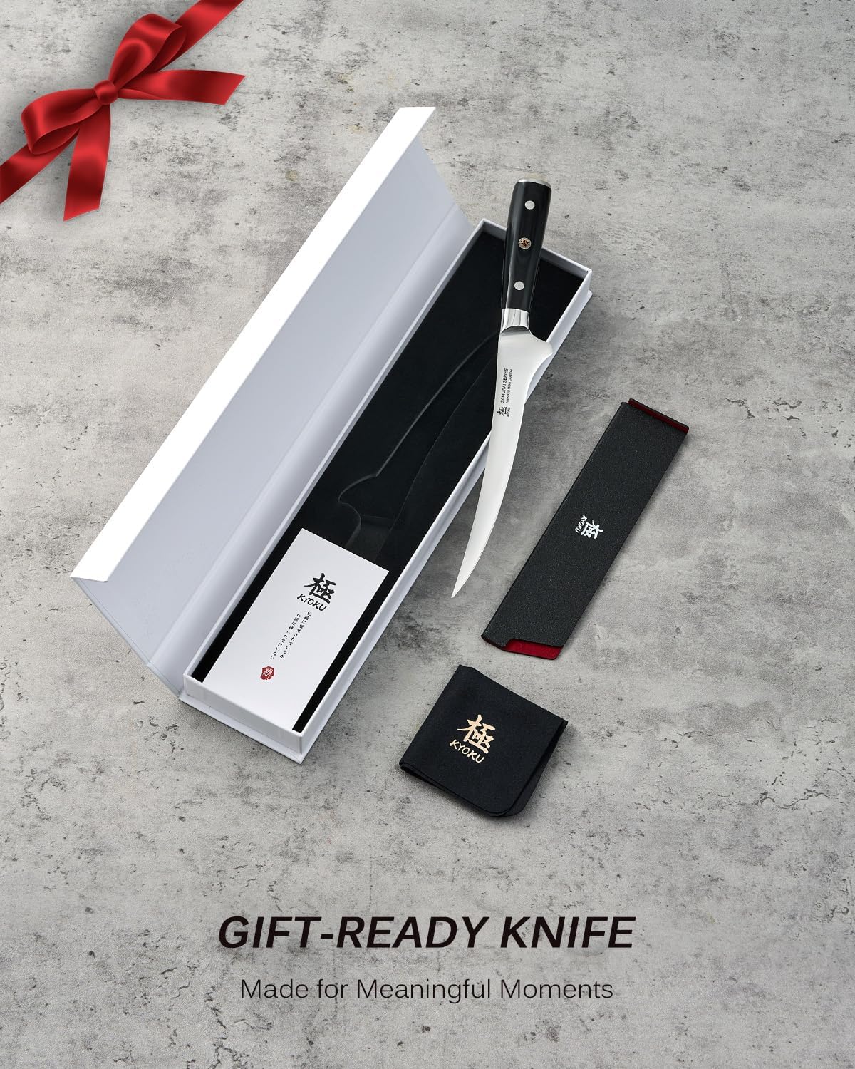 5" Serrated Cheese Knife - German Steel Cheese Slicer with Sheath | German 1.4116 Stainless Steel Full Tang Hollow Blade, Pakkawood Handle, Hard Soft Cheese Slicing Knife With Gift Box