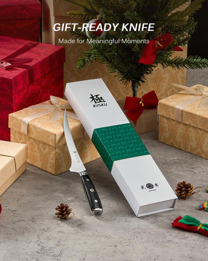 5" Serrated Cheese Knife - German Steel Cheese Slicer with Sheath | German 1.4116 Stainless Steel Full Tang Hollow Blade, Pakkawood Handle, Hard Soft Cheese Slicing Knife With Gift Box