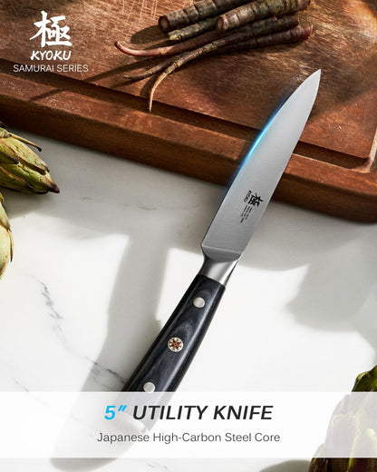 5" Serrated Cheese Knife - German Steel Cheese Slicer with Sheath | German 1.4116 Stainless Steel Full Tang Hollow Blade, Pakkawood Handle, Hard Soft Cheese Slicing Knife With Gift Box