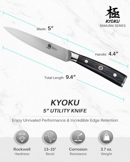 5" Serrated Cheese Knife - German Steel Cheese Slicer with Sheath | German 1.4116 Stainless Steel Full Tang Hollow Blade, Pakkawood Handle, Hard Soft Cheese Slicing Knife With Gift Box