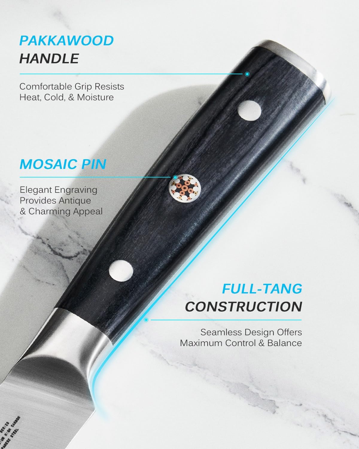5" Serrated Cheese Knife - German Steel Cheese Slicer with Sheath | German 1.4116 Stainless Steel Full Tang Hollow Blade, Pakkawood Handle, Hard Soft Cheese Slicing Knife With Gift Box
