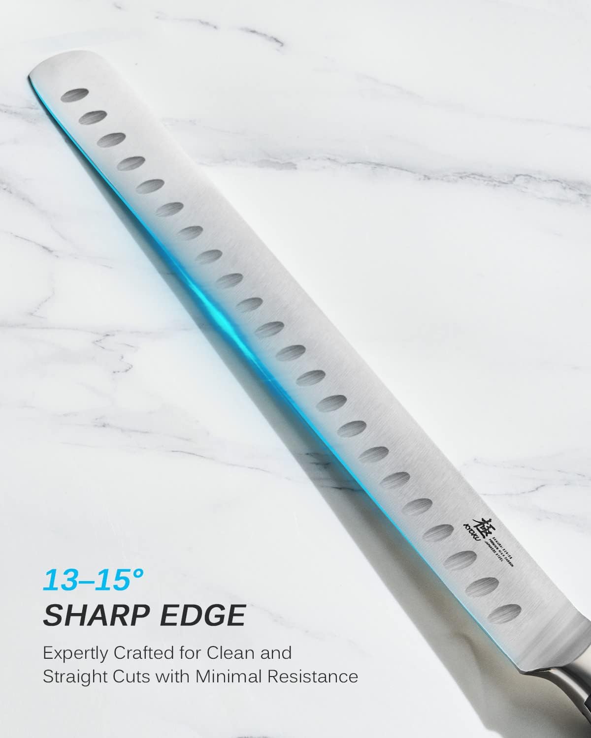 5" Serrated Cheese Knife - German Steel Cheese Slicer with Sheath | German 1.4116 Stainless Steel Full Tang Hollow Blade, Pakkawood Handle, Hard Soft Cheese Slicing Knife With Gift Box
