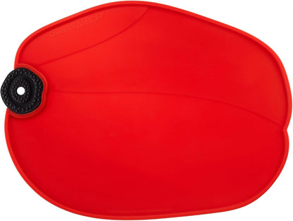 Large Silicone Cutting Board – Poppy Design Flexible Cutting Mat – 12 x 16 Inches