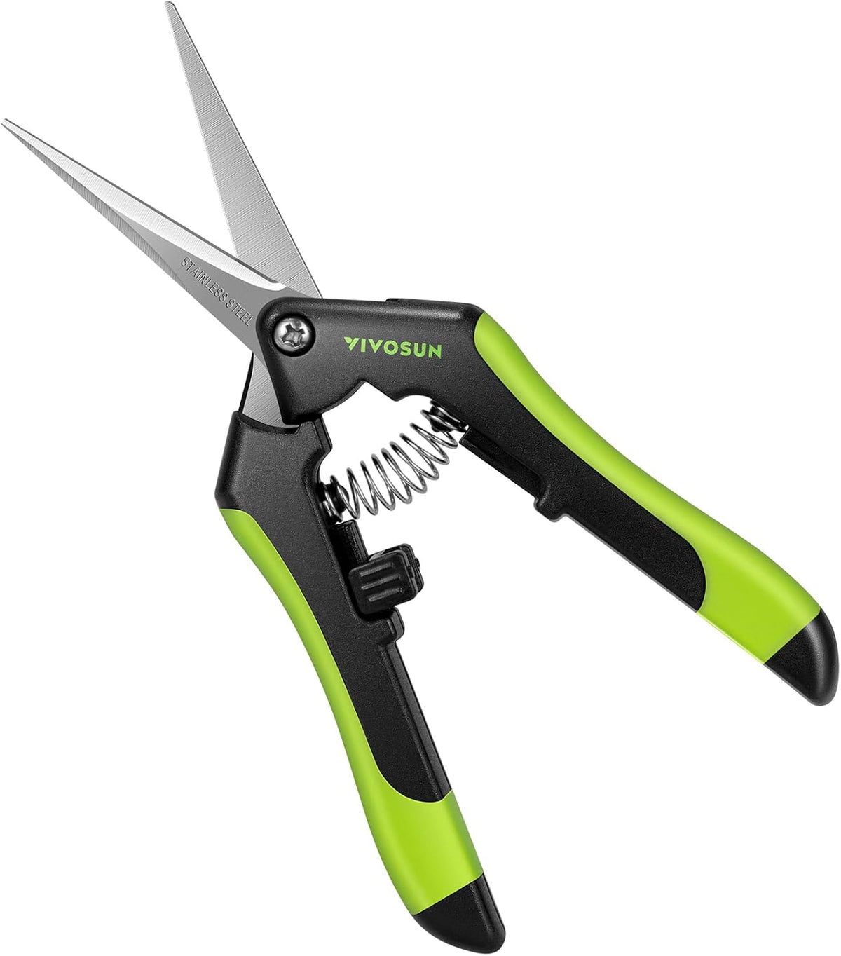 6.5 Inch Gardening Scissors Hand Pruner Pruning Shear with Straight Stainless Steel Blades Orange 1-Pack | Straight Precision Stainless Steel Blades, Comfort Ergonomic Grips, Ideal Snip for deadheading, trimming & shaping plants