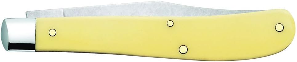 Case WR XX Pocket Knife Brown Synthetic Barehead Slimline Trapper Item #135 - (61048 SS) - Length Closed: 4 1/8 Inches
