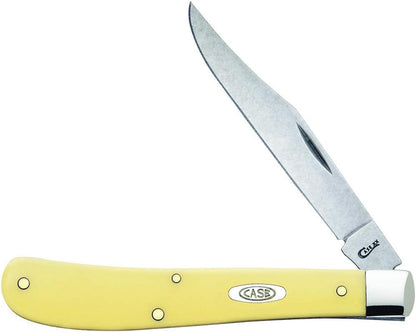 Case WR XX Pocket Knife Brown Synthetic Barehead Slimline Trapper Item #135 - (61048 SS) - Length Closed: 4 1/8 Inches