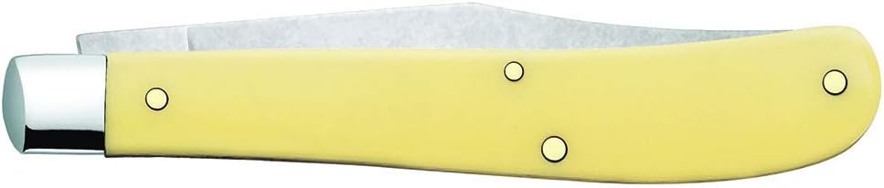Case WR XX Pocket Knife Brown Synthetic Barehead Slimline Trapper Item #135 - (61048 SS) - Length Closed: 4 1/8 Inches