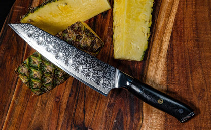 Kiritsuke Chef's Knife 8 Inch Damascus Japanese VG10 Super Steel 67 Layer High Carbon Stainless Steel