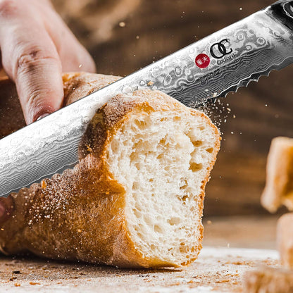 Kiritsuke Chef's Knife 8 Inch Damascus Japanese VG10 Super Steel 67 Layer High Carbon Stainless Steel