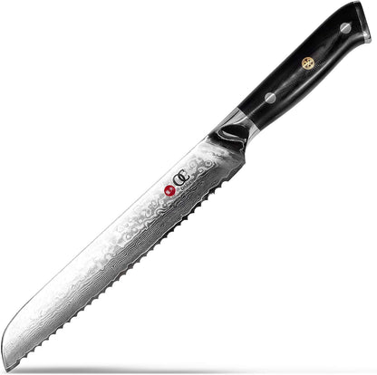Kiritsuke Chef's Knife 8 Inch Damascus Japanese VG10 Super Steel 67 Layer High Carbon Stainless Steel