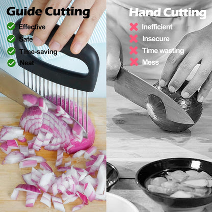 Extra-Large Onion Holder for Slicing, 304 Stainless Steel