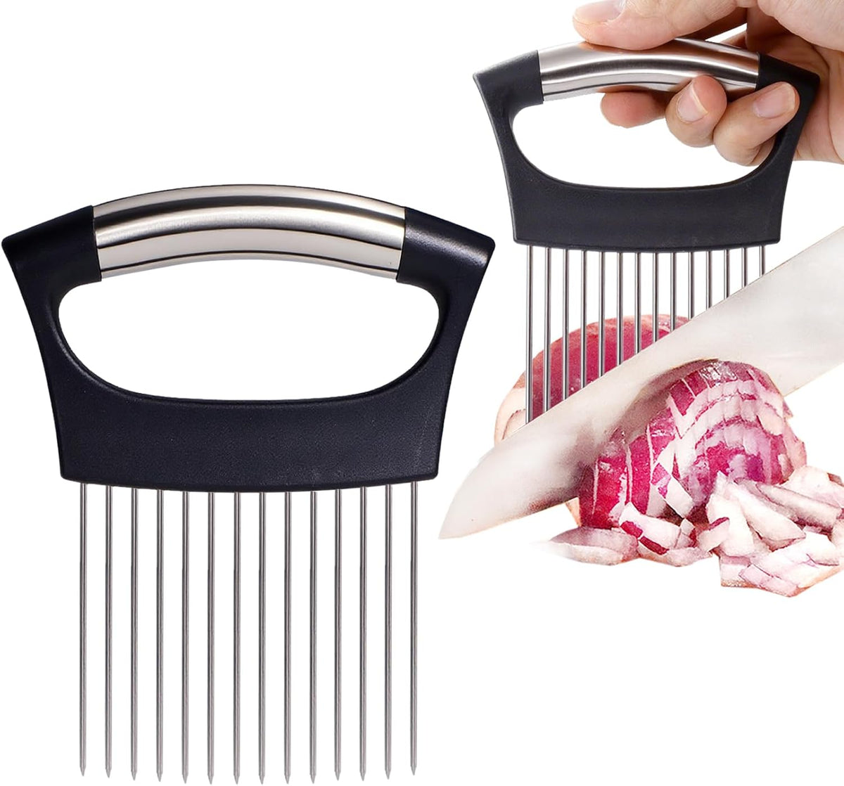 Extra-Large Onion Holder for Slicing, 304 Stainless Steel