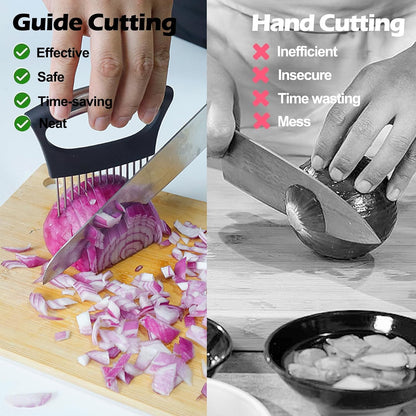 Extra-Large Onion Holder for Slicing, 304 Stainless Steel