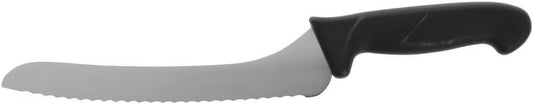 Offset Bread Knife with Black Handle Stainless Steel - 9" L Blade