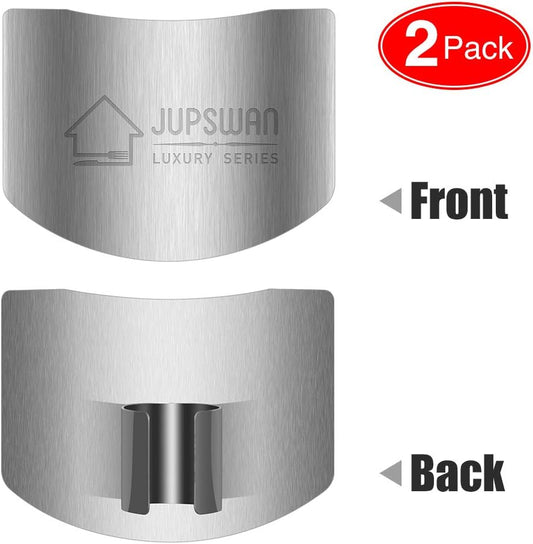 Finger Guards for Cutting Kitchen Tool Stainless Steel Finger Guard Finger Protector Avoid Hurting When Slicing and Dicing 2 Pack