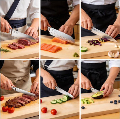 Santoku Knife 5 Inch, Japanese High Carbon Stainless Steel | Ultra Sharp Kitchen Knife, Chef Knife for Cutting Vegetable Meat, Ergonomic Pakkawood Handle, Best Choice for Home Kitchen