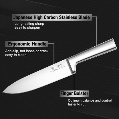 Santoku Knife 5 Inch, Japanese High Carbon Stainless Steel | Ultra Sharp Kitchen Knife, Chef Knife for Cutting Vegetable Meat, Ergonomic Pakkawood Handle, Best Choice for Home Kitchen