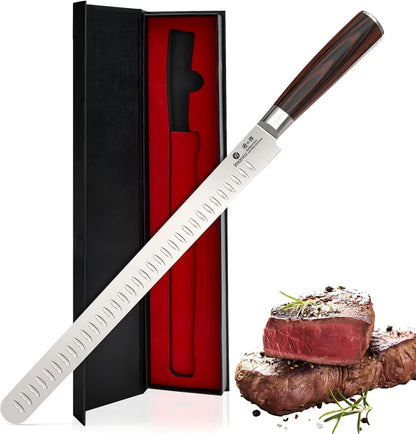 Santoku Knife 5 Inch, Japanese High Carbon Stainless Steel | Ultra Sharp Kitchen Knife, Chef Knife for Cutting Vegetable Meat, Ergonomic Pakkawood Handle, Best Choice for Home Kitchen