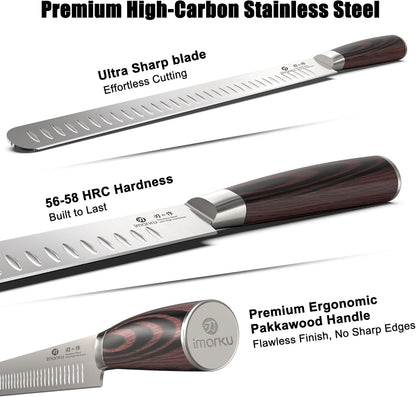 Santoku Knife 5 Inch, Japanese High Carbon Stainless Steel | Ultra Sharp Kitchen Knife, Chef Knife for Cutting Vegetable Meat, Ergonomic Pakkawood Handle, Best Choice for Home Kitchen