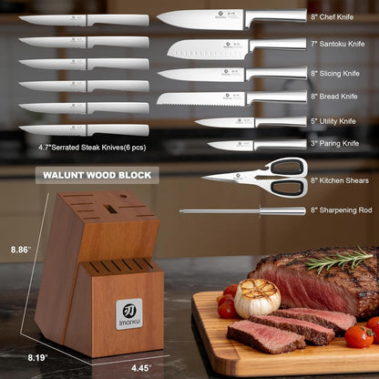 Santoku Knife 5 Inch, Japanese High Carbon Stainless Steel | Ultra Sharp Kitchen Knife, Chef Knife for Cutting Vegetable Meat, Ergonomic Pakkawood Handle, Best Choice for Home Kitchen