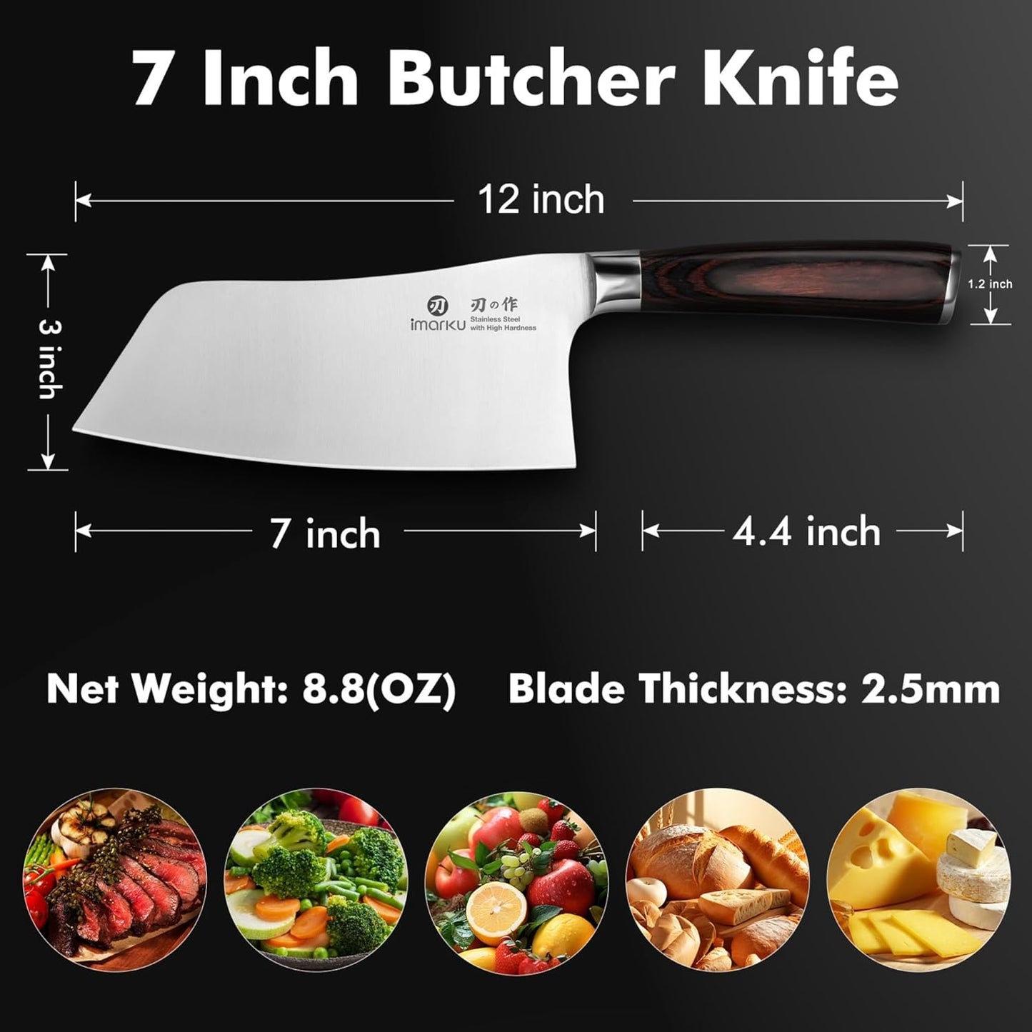Santoku Knife 5 Inch, Japanese High Carbon Stainless Steel | Ultra Sharp Kitchen Knife, Chef Knife for Cutting Vegetable Meat, Ergonomic Pakkawood Handle, Best Choice for Home Kitchen