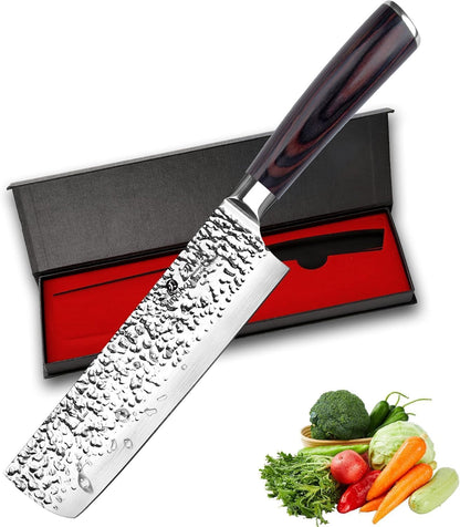 Santoku Knife 5 Inch, Japanese High Carbon Stainless Steel | Ultra Sharp Kitchen Knife, Chef Knife for Cutting Vegetable Meat, Ergonomic Pakkawood Handle, Best Choice for Home Kitchen