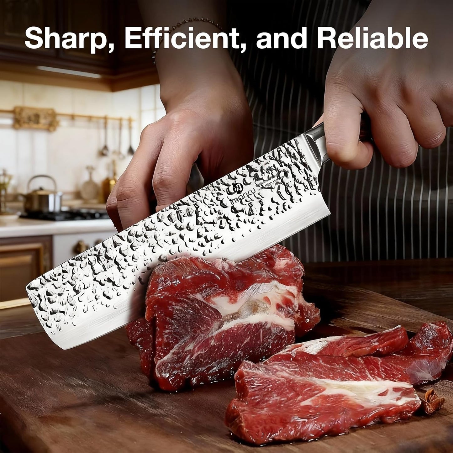 Santoku Knife 5 Inch, Japanese High Carbon Stainless Steel | Ultra Sharp Kitchen Knife, Chef Knife for Cutting Vegetable Meat, Ergonomic Pakkawood Handle, Best Choice for Home Kitchen