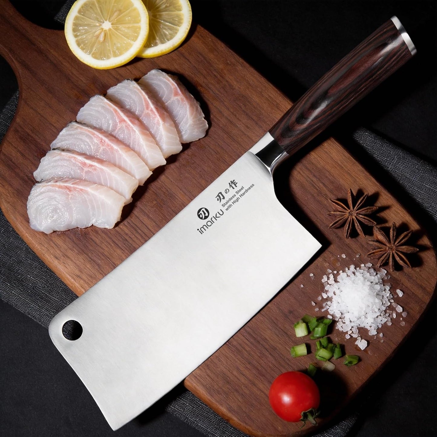 Santoku Knife 5 Inch, Japanese High Carbon Stainless Steel | Ultra Sharp Kitchen Knife, Chef Knife for Cutting Vegetable Meat, Ergonomic Pakkawood Handle, Best Choice for Home Kitchen