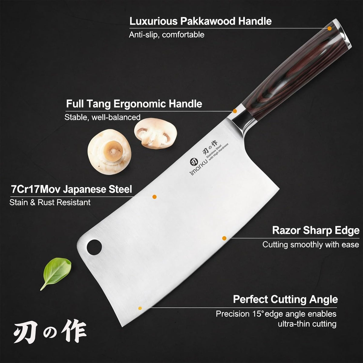Santoku Knife 5 Inch, Japanese High Carbon Stainless Steel | Ultra Sharp Kitchen Knife, Chef Knife for Cutting Vegetable Meat, Ergonomic Pakkawood Handle, Best Choice for Home Kitchen