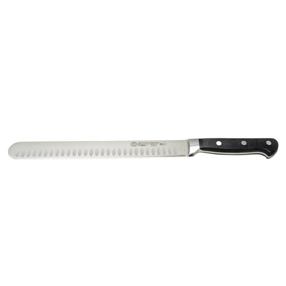 10" Black Fish/Roast Slicer with Granton Edge