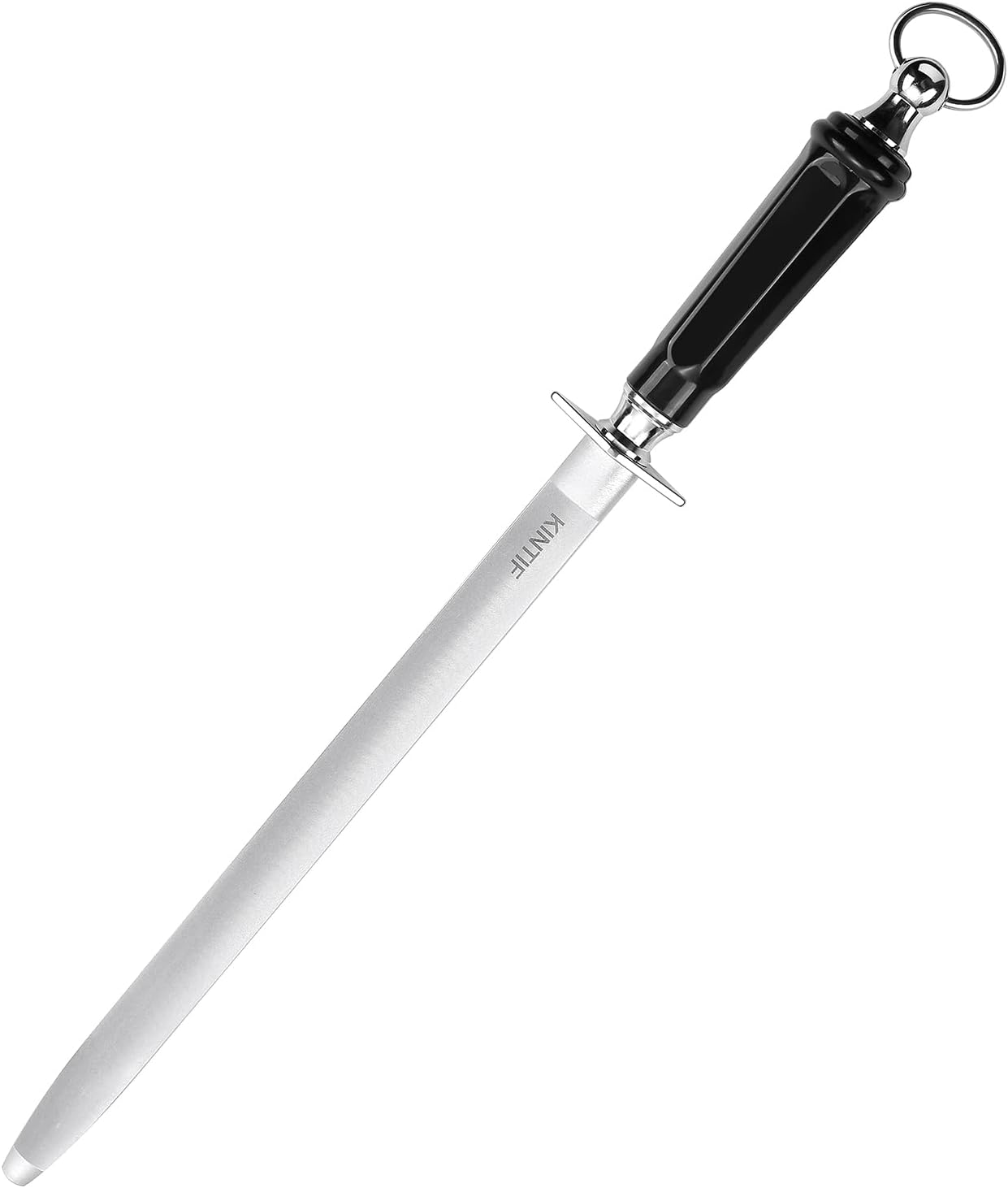 Honing Steel Professional Knife Sharpeners,12 inch Sharpening Steel Honing Rod,High Carbon Sharpening Rod, Fine Lines, High hardness, Wear Resistant, knife sharpening