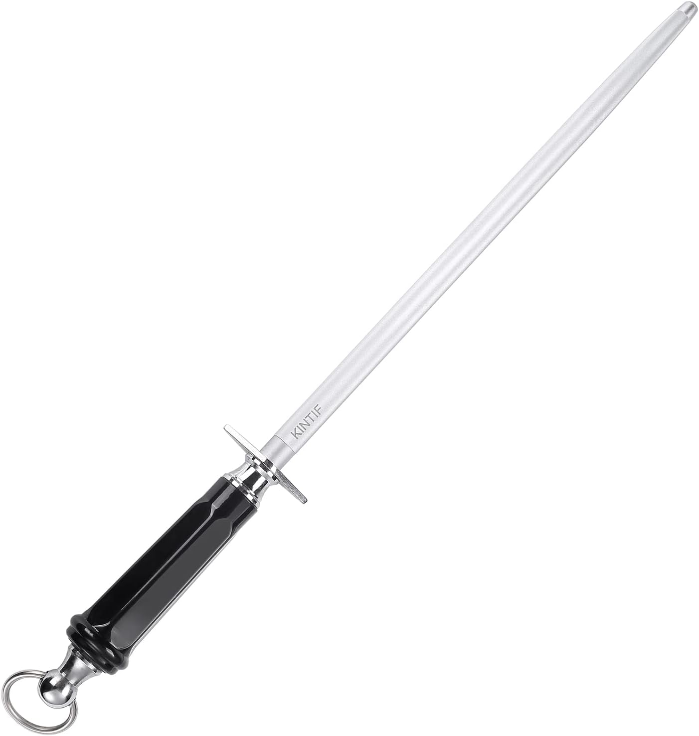 Honing Steel Professional Knife Sharpeners,12 inch Sharpening Steel Honing Rod,High Carbon Sharpening Rod, Fine Lines, High hardness, Wear Resistant, knife sharpening