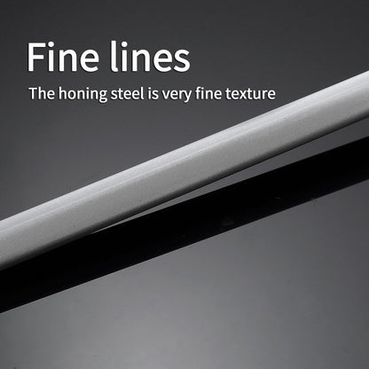 Honing Steel Professional Knife Sharpeners,12 inch Sharpening Steel Honing Rod,High Carbon Sharpening Rod, Fine Lines, High hardness, Wear Resistant, knife sharpening
