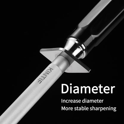 Honing Steel Professional Knife Sharpeners,12 inch Sharpening Steel Honing Rod,High Carbon Sharpening Rod, Fine Lines, High hardness, Wear Resistant, knife sharpening