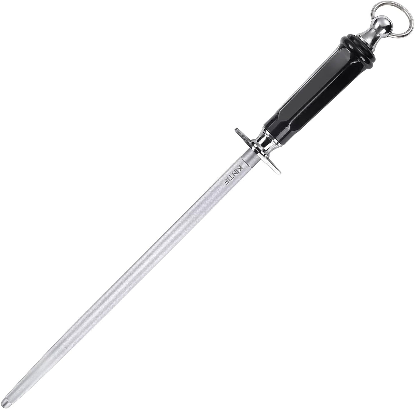 Honing Steel Professional Knife Sharpeners,12 inch Sharpening Steel Honing Rod,High Carbon Sharpening Rod, Fine Lines, High hardness, Wear Resistant, knife sharpening