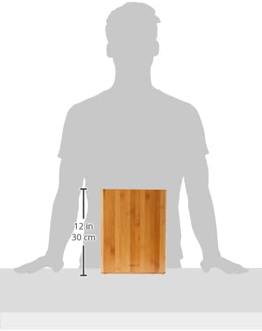 Universal Knife Block Set Without Knives Up to 10 Inch. 220x89x280mm. 3700 gr. Made of Bamboo. Series Tacos Universales. Color Brown