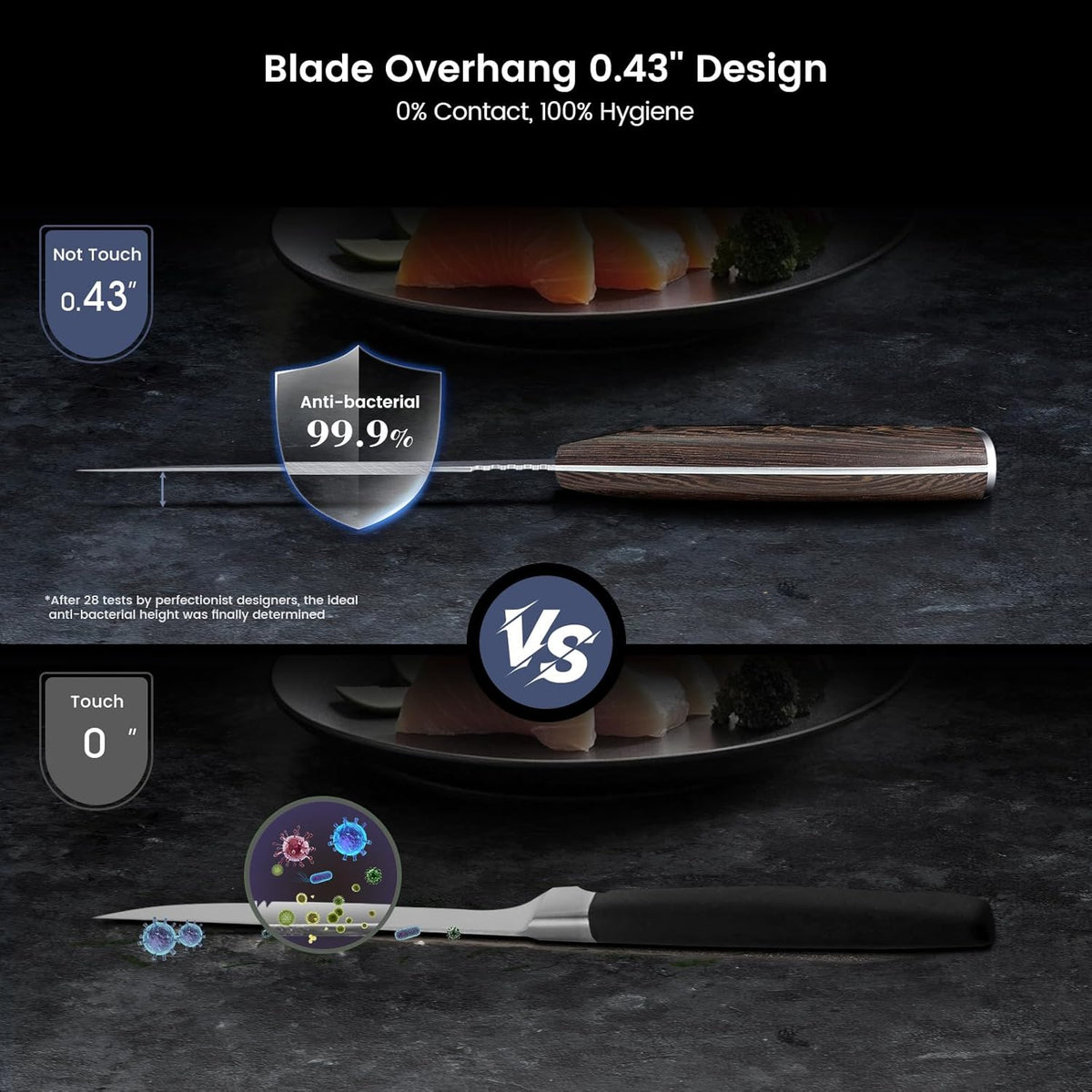 Fillet Knife for Fish, Razor Sharp 7.2 Inch Boning Knife