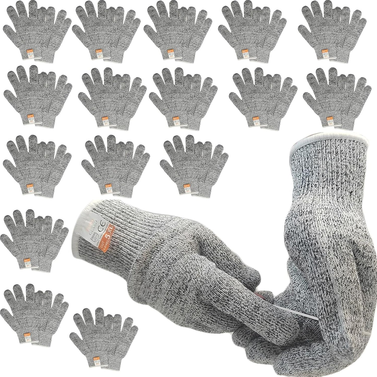 Cut Resistant Gloves, Level 5 Protection, Food Grade Anti-Cut Gloves for Kitchen, Meat & Fish Processing, Woodworking