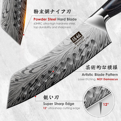 Butcher Knife in High Carbon Powder Steel, 12 Inch Brisket Knife for Meat Cutting, Carving and Slicing Knives with Ergonomic Pakkawood Handle, Ultra Sharp Meat Breaking Knives