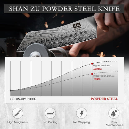 Butcher Knife in High Carbon Powder Steel, 12 Inch Brisket Knife for Meat Cutting, Carving and Slicing Knives with Ergonomic Pakkawood Handle, Ultra Sharp Meat Breaking Knives
