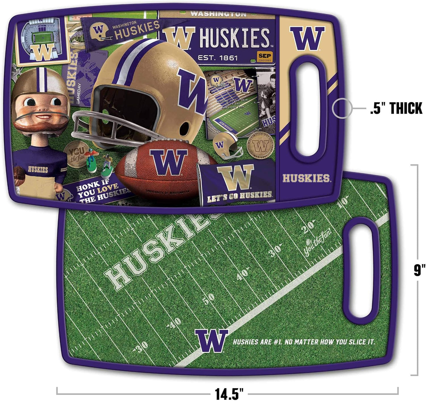 NCAA Retro Series Cutting Board - Colors A
