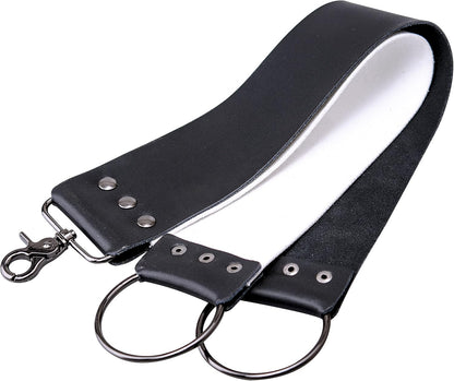 Straight Razor Shave Ready Handmade Sharpened, 420 Steel Straight Razor Blade, 2 Layers Long Leather Canvas Strop, Sharpening Stone,2 Side Grit 3000 Waterstone Knife Sharpener
