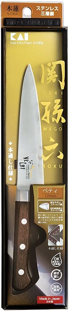 Corporation AE5160 Petty Knife, 4.7 inches (120 mm), Wooden, Made in Japan