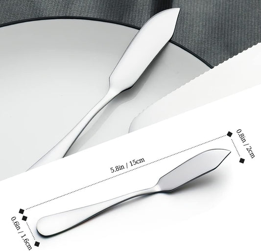 Stainless Steel Butter Knives, Cheese Knives, Butter Spreader for Kitchen Restaurant Party,Set of 2