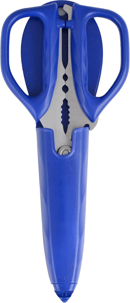 Kitchen Shears with Detachable Handles - Includes Magnetic Sheath and Built-in Ceramic Sharpener, Perfect for Clipping, Cutting, and Kitchen Tasks at Home