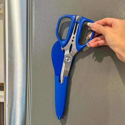 Kitchen Shears with Detachable Handles - Includes Magnetic Sheath and Built-in Ceramic Sharpener, Perfect for Clipping, Cutting, and Kitchen Tasks at Home
