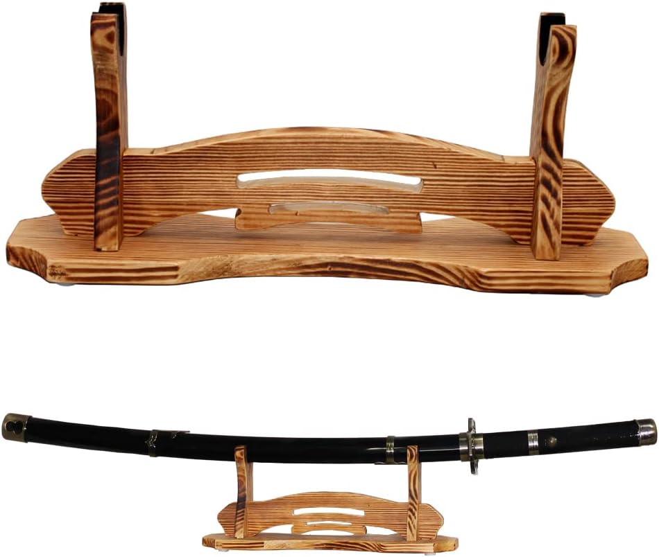 Sword Stand, Sword Holder, Katana Stand, Lightsaber Stand Samurai Sword Stand Rack Display Wall Mounted Hook for Katana Wakizashi Tanto Support All Swords (3 Tiers)