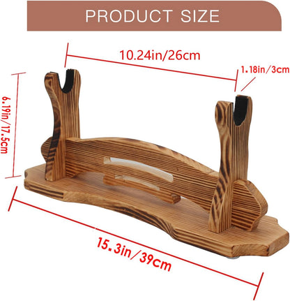 Sword Stand, Sword Holder, Katana Stand, Lightsaber Stand Samurai Sword Stand Rack Display Wall Mounted Hook for Katana Wakizashi Tanto Support All Swords (3 Tiers)